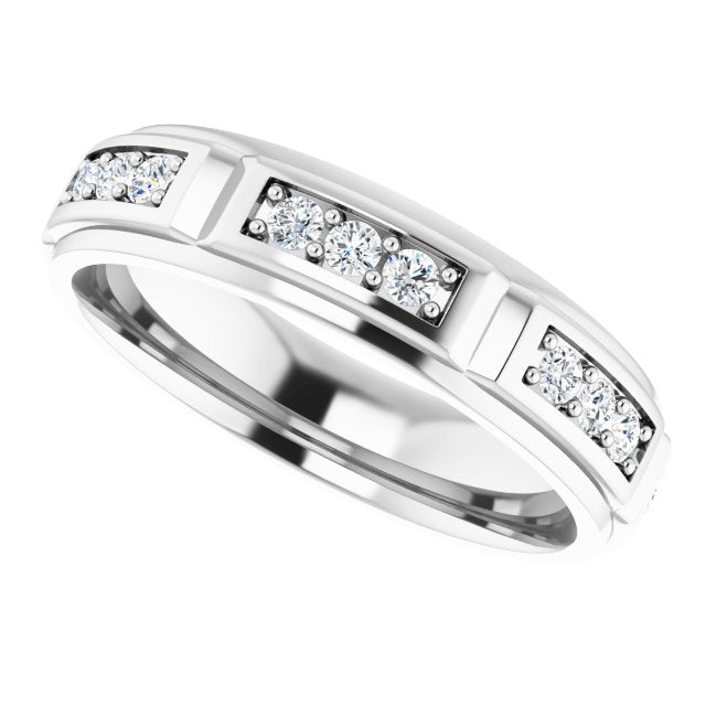 5/8 CTW Natural Diamond Band, 5.4 mm