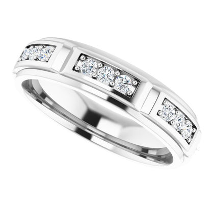 5/8 CTW Natural Diamond Band, 5.4 mm