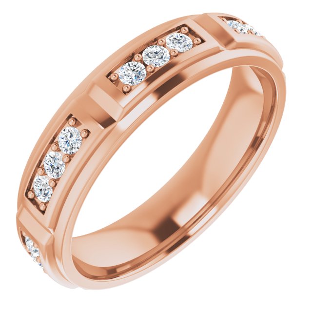 5/8 CTW Natural Diamond Band, 5.4 mm