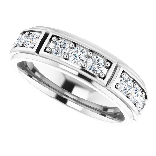 1 3/4 CTW Natural Diamond Band, 6.4 mm