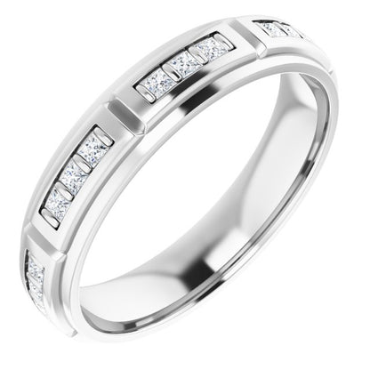 1/2 CTW Natural Diamond Band, 5.15 mm