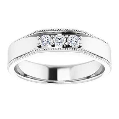 1/4 CTW Natural Diamond Band, 5.25 mm