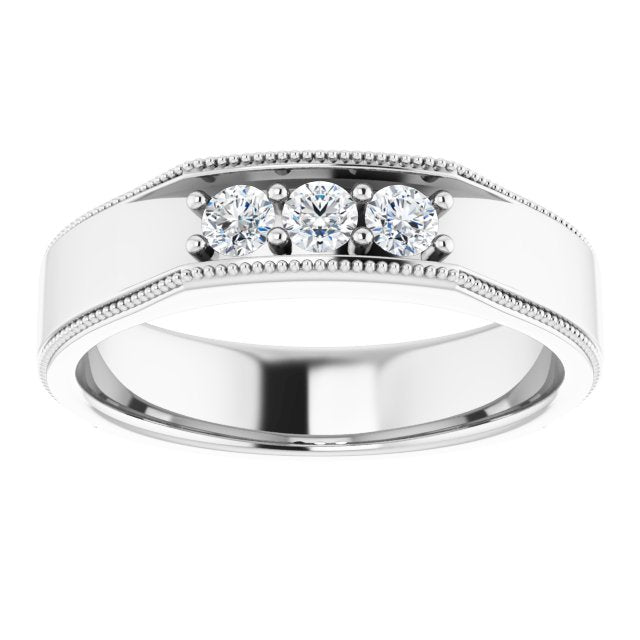 1/3 CTW Natural Diamond Band, 5.5 mm