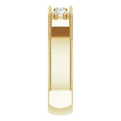 1/2 CTW Natural Diamond Band, 6 mm