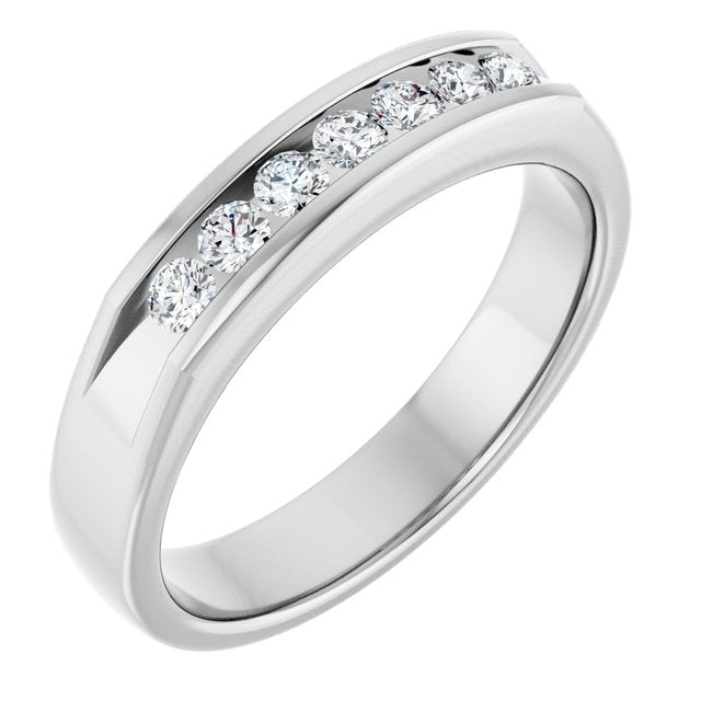 3/8 CTW Natural Diamond Band, 4.6 mm