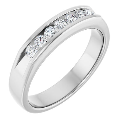 3/8 CTW Natural Diamond Band, 4.6 mm