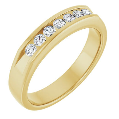 3/8 CTW Natural Diamond Band, 4.6 mm