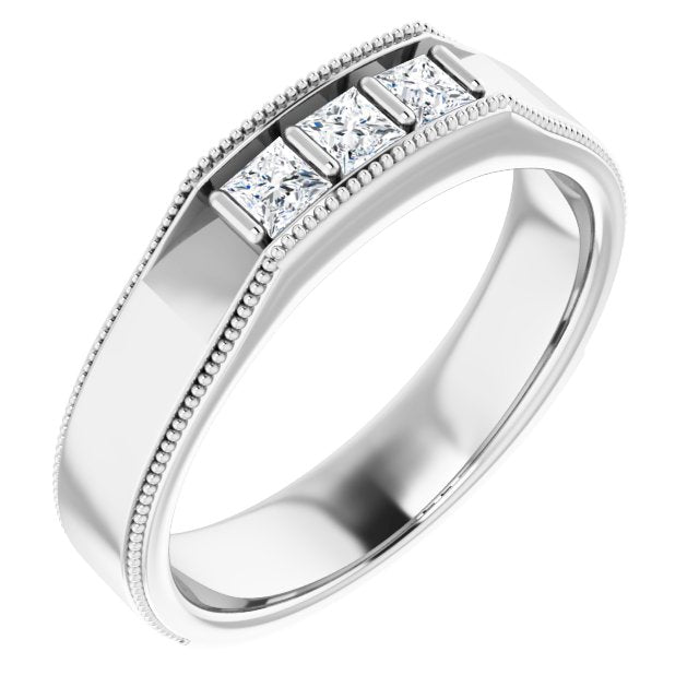 3/8 CTW Natural Diamond Band, 5.25 mm