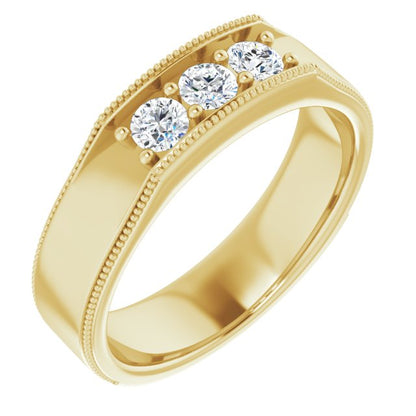 1/2 CTW Natural Diamond Band, 6 mm