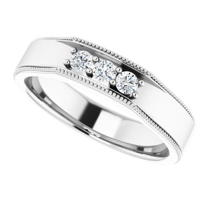 1/4 CTW Natural Diamond Band, 5.25 mm