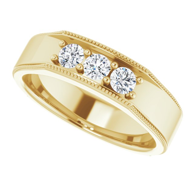 1/2 CTW Natural Diamond Band, 6 mm