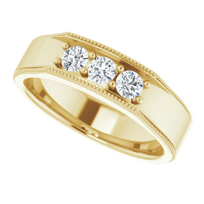 1/2 CTW Natural Diamond Band, 6 mm