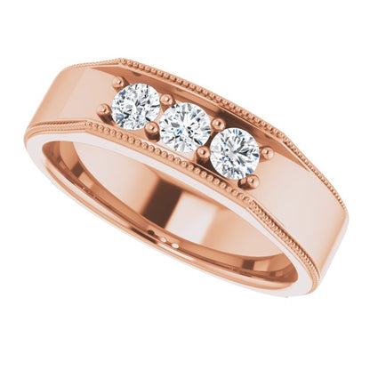 1/2 CTW Natural Diamond Band, 6 mm