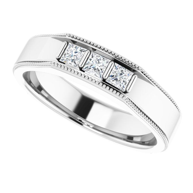 3/8 CTW Natural Diamond Band, 5.25 mm