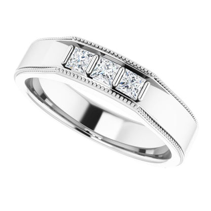 3/8 CTW Natural Diamond Band, 5.25 mm