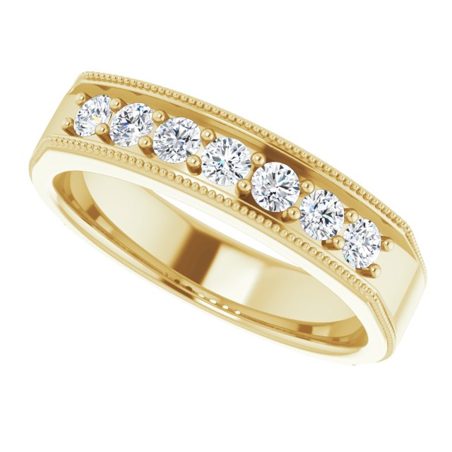 1/2 CTW Natural Diamond Band, 5.25 mm