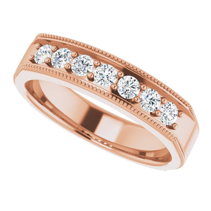 1/2 CTW Natural Diamond Band, 5.25 mm