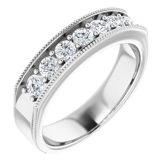 7/8 CTW Natural Diamond Band, 5.7 mm