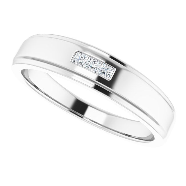 1/10 CTW Natural Diamond Band, 6 mm