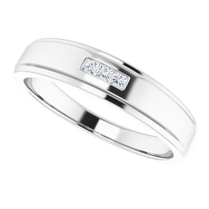 1/10 CTW Natural Diamond Band, 6 mm