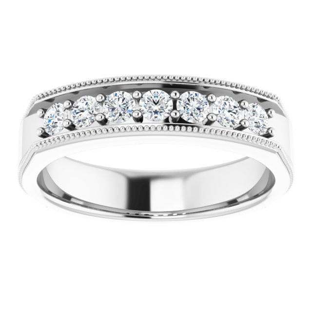 1/2 CTW Natural Diamond Band, 5.25 mm