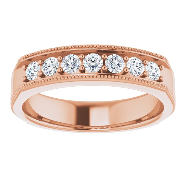 1/2 CTW Natural Diamond Band, 5.25 mm