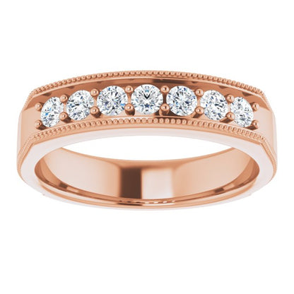 1/2 CTW Natural Diamond Band, 5.25 mm