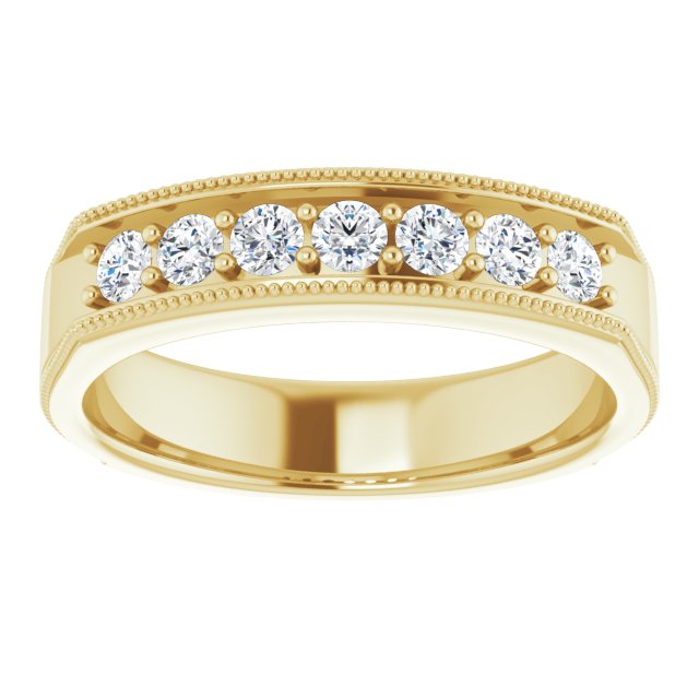 1/2 CTW Natural Diamond Band, 5.25 mm