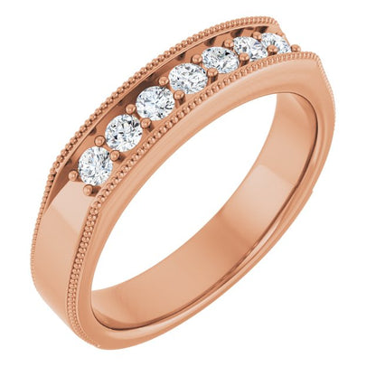 3/8 CTW Natural Diamond Band, 5 mm