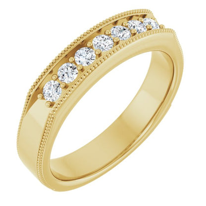 3/8 CTW Natural Diamond Band, 5 mm