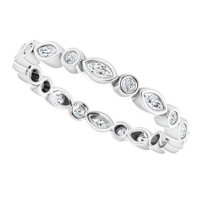 3/8 CTW Natural Diamond Eternity Band, 2.64 mm
