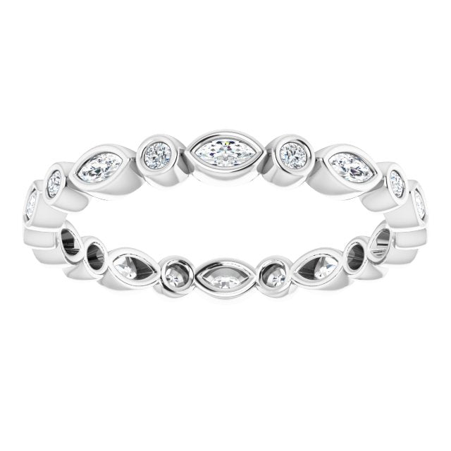3/8 CTW Natural Diamond Eternity Band, 2.64 mm