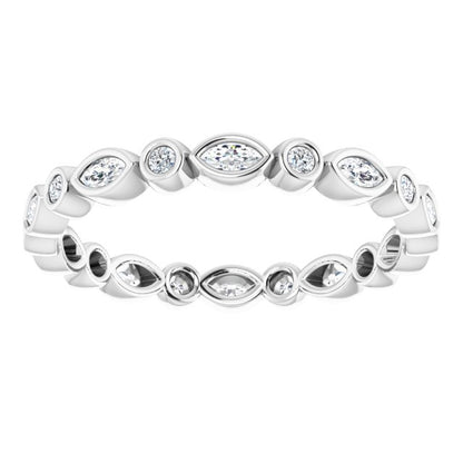 3/8 CTW Natural Diamond Eternity Band, 2.64 mm