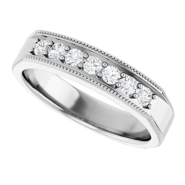 3/8 CTW Natural Diamond Band, 5 mm