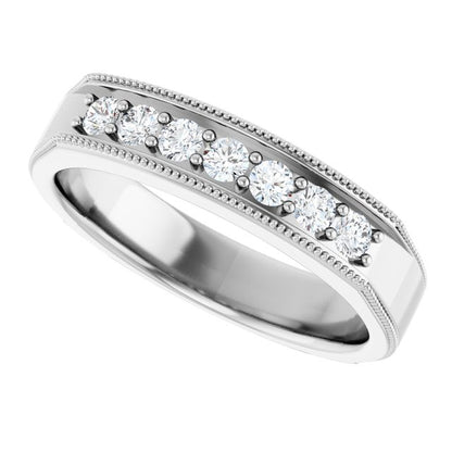 3/8 CTW Natural Diamond Band, 5 mm