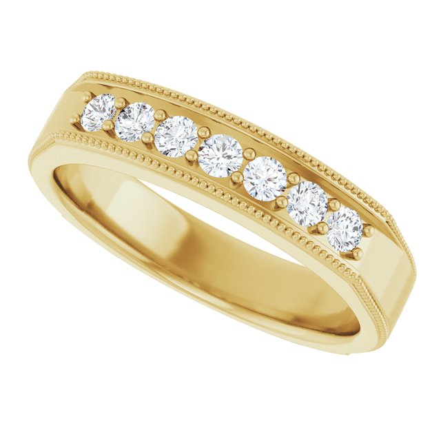 3/8 CTW Natural Diamond Band, 5 mm