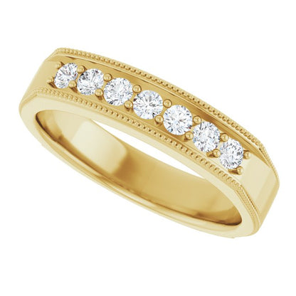 3/8 CTW Natural Diamond Band, 5 mm