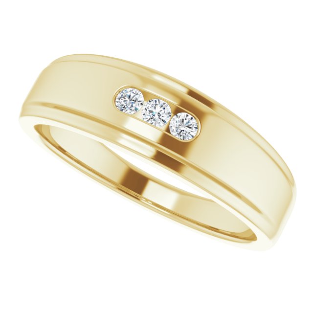 1/6 CTW Natural Diamond Band, 6.75 mm