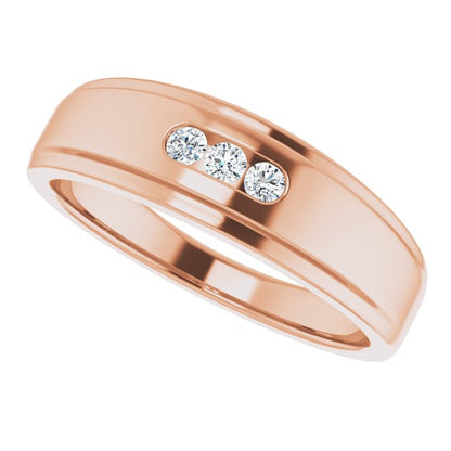 1/6 CTW Natural Diamond Band, 6.75 mm