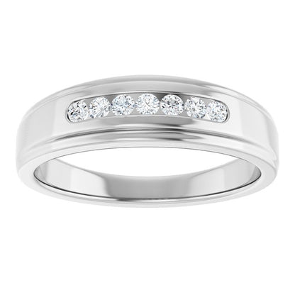 1/5 CTW Natural Diamond Band, 6 mm