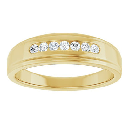 1/5 CTW Natural Diamond Band, 6 mm