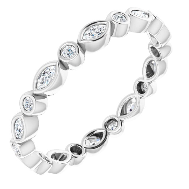3/8 CTW Natural Diamond Eternity Band, 2.64 mm