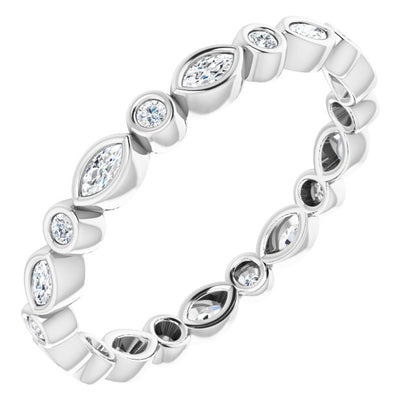 3/8 CTW Natural Diamond Eternity Band, 2.64 mm