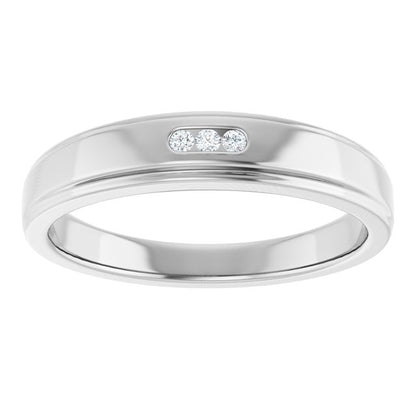 .04 CTW Natural Diamond Band, 4.5 mm
