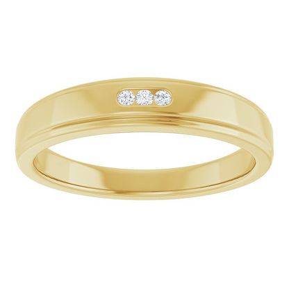 .04 CTW Natural Diamond Band, 4.5 mm