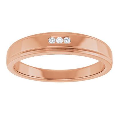 .04 CTW Natural Diamond Band, 4.5 mm