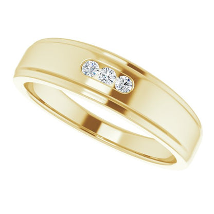 1/10 CTW Natural Diamond Band, 6 mm