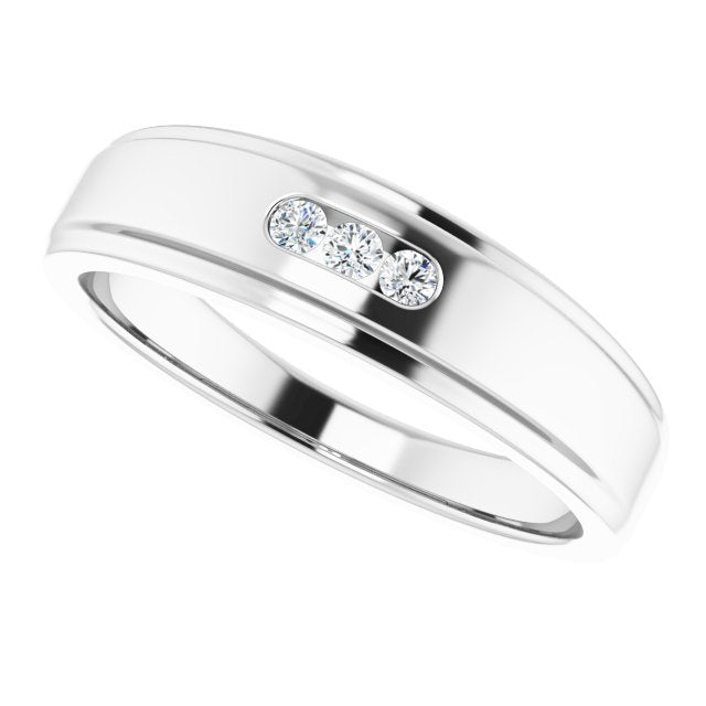 1/10 CTW Natural Diamond Band, 6 mm