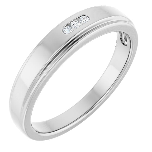 .04 CTW Natural Diamond Band, 4.5 mm