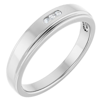 .04 CTW Natural Diamond Band, 4.5 mm